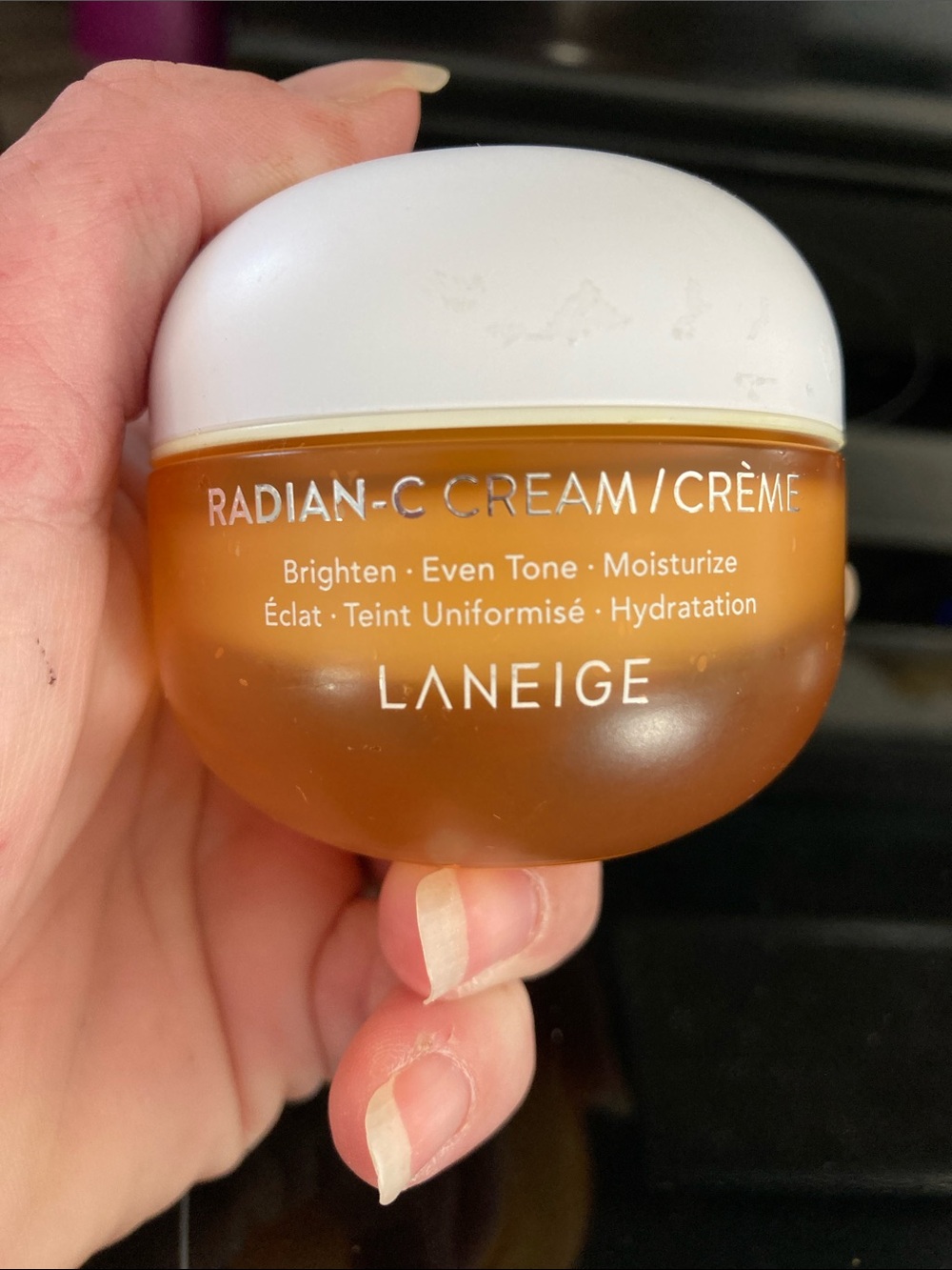 LANEIGE Radian-C Cream Moisturizer - White & Orange Jar